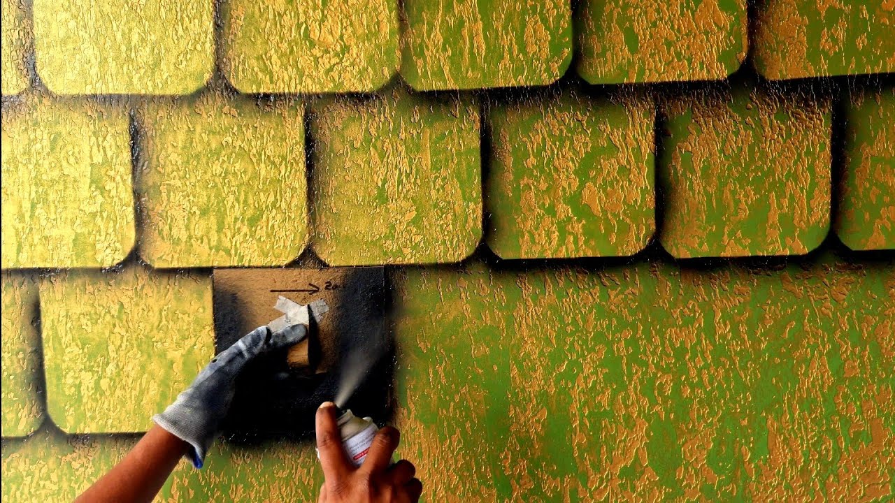3D wall painting texture // luxury looks. royale play metallic paints