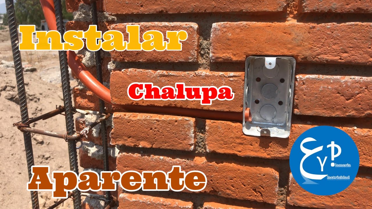 Cómo instalar Chalupas y cajas registró en acabado aparente.