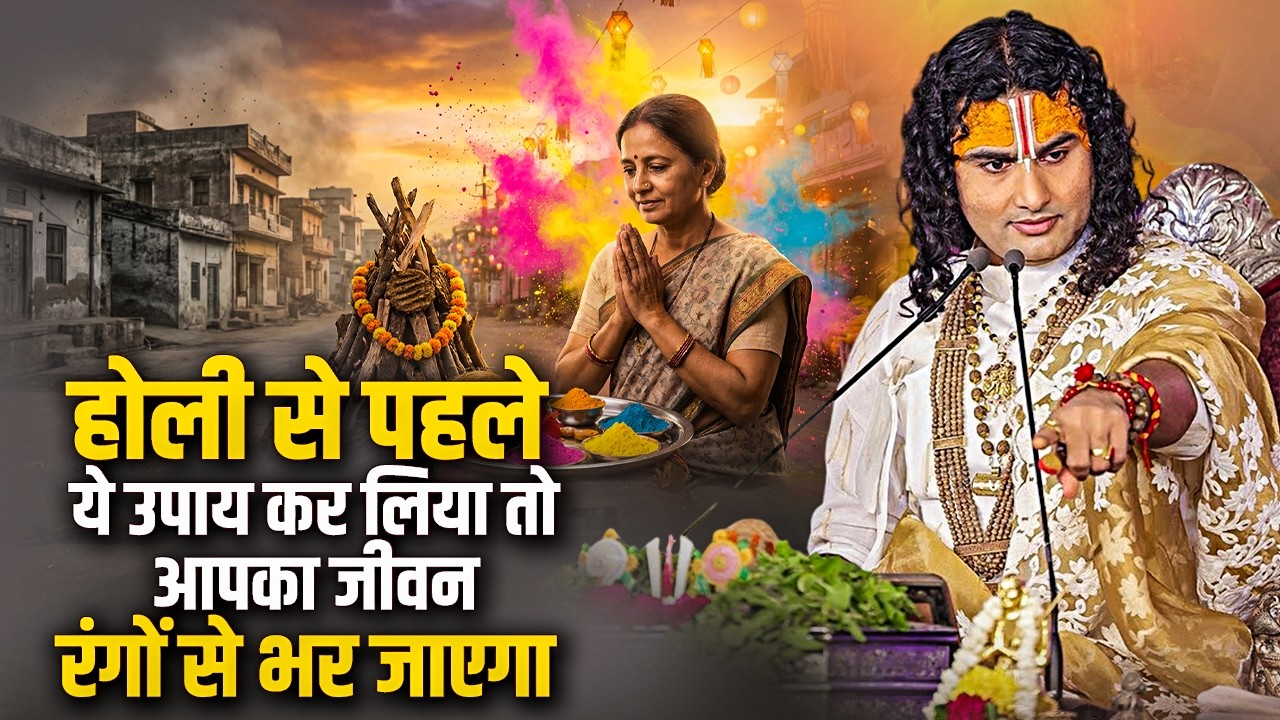 होली से पहले ये उपाय कर लिया तो आपका जीवन रंगों से भर जाएगा | Aniruddhacharya Ji  Maharaj #holi