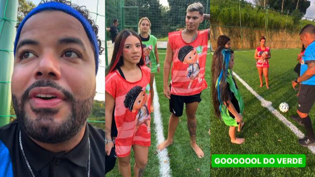 KAMYLINHA X DANINHA EM JOGO DE FUTEBOL NA COLÔNIA DE FÉRIAS DE HYTALO SANTOS