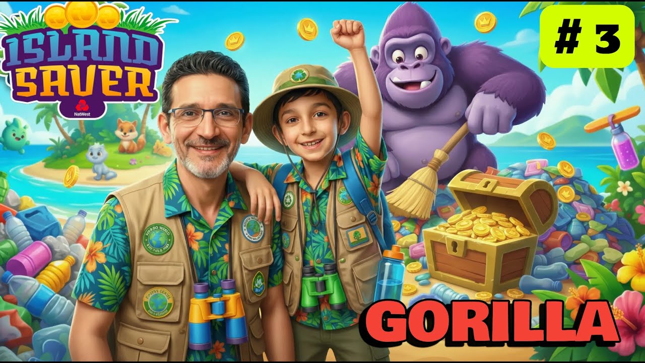 GORİLİ KURTAR VE ADAYI TAMAMLA Komik Hayvan Anları 😂🏝️ | Island Saver 3 #gaming #islandsaver