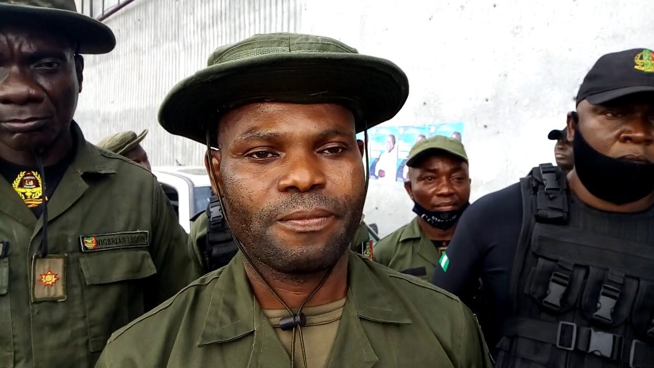 Nigerian Legion Corps members admonish road users in Uvwie