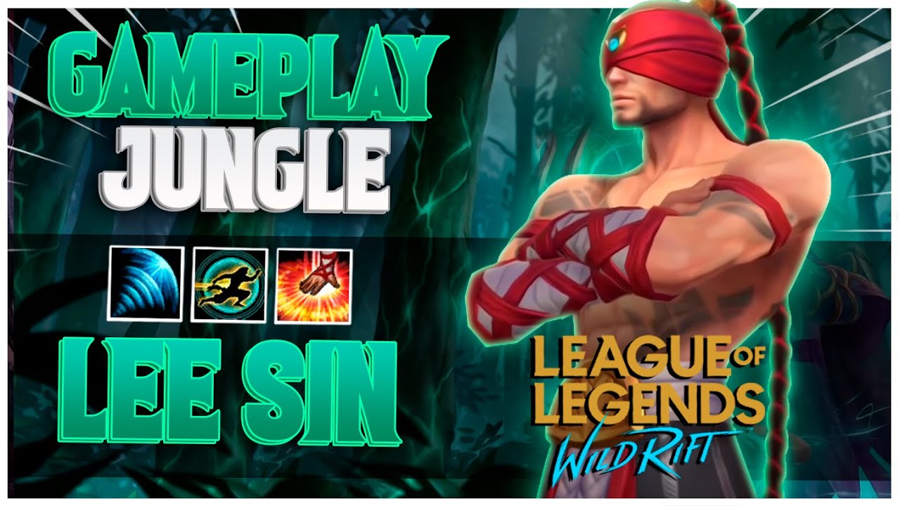 Lee Sin é DIFÍCIL no LoL WILD RIFT? - Gameplay COMPLETA na JUNGLE em PT-BR