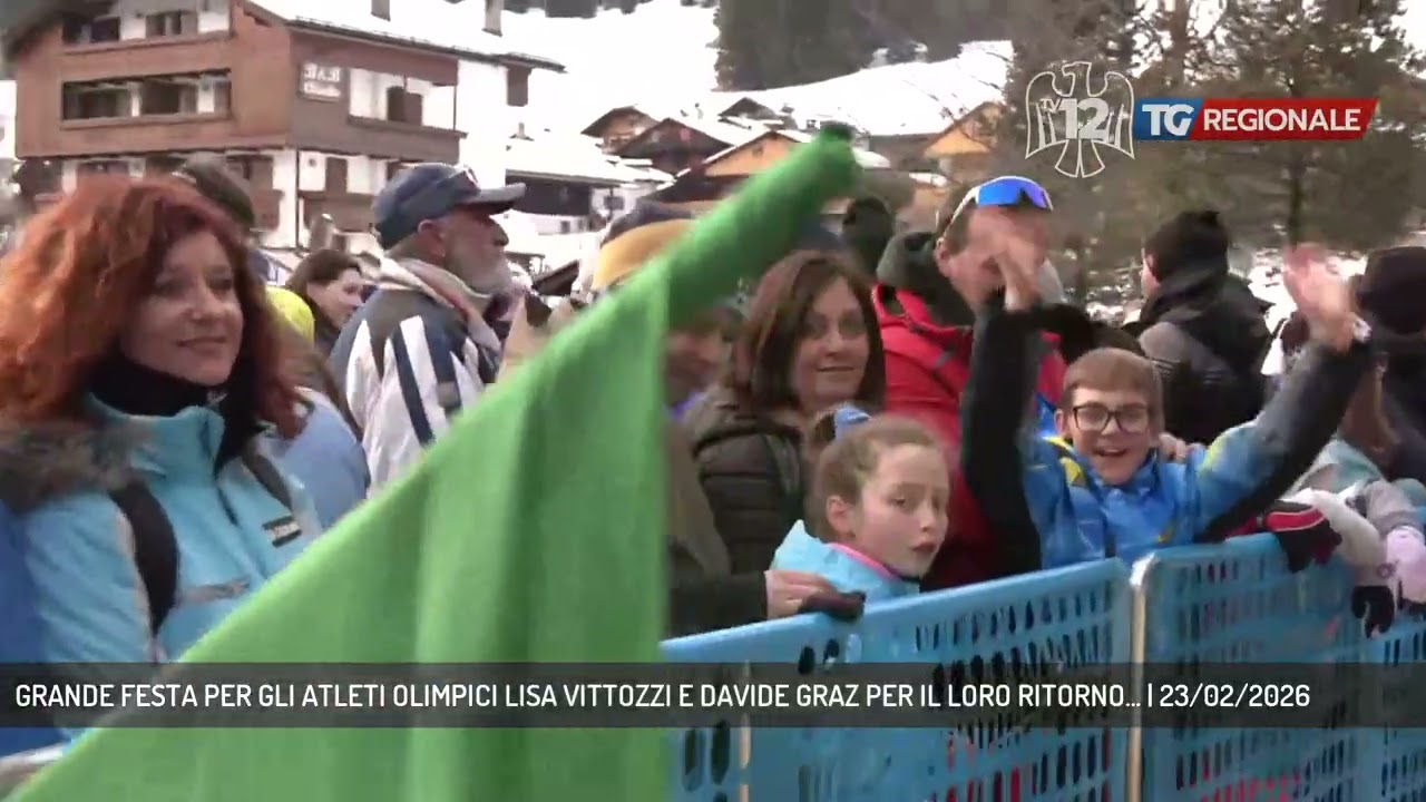 GRANDE FESTA PER GLI ATLETI OLIMPICI LISA VITTOZZI E DAVIDE GRAZ PER IL LORO RITORNO... | 23/02/2026