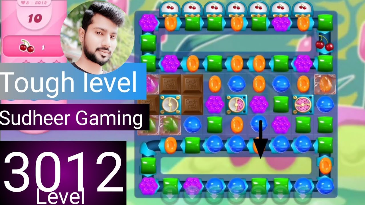 Candy crush saga level 3012 । Tough level । No boosters । Candy crush saga 3012 । Sudheer Gaming