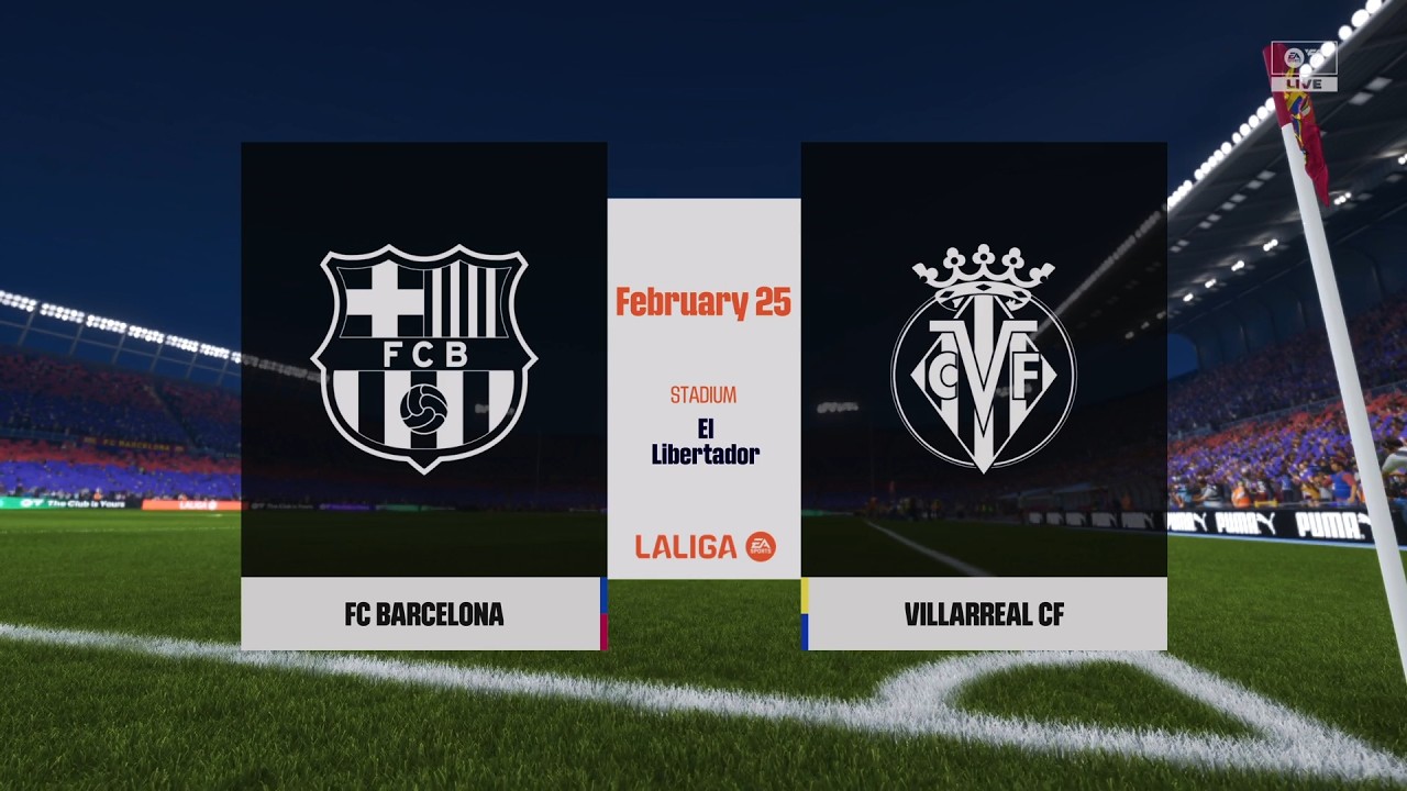PREDIKSI - BARCELONA VS VILLAREAL - LA LIGA - FC26 GAMEPLAY - PS5
