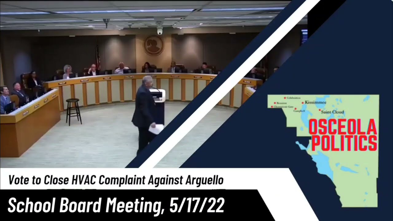 Vote to Close HVAC Complaint Against Arguello