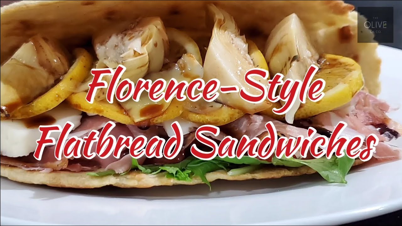 The Olive Oil Co. Kitchen ~ S2, Ep.9 - Florence-Style Flatbread Sandwiches w/ Marinated Lemon Slices
