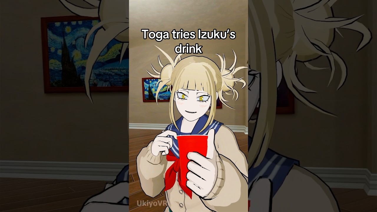 Toga tries Deku&rsquo;s drink #myheroacademia #deku #toga