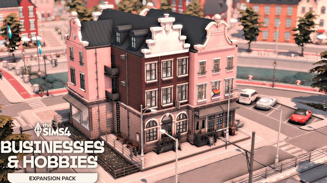 Gammelvik Hotel + Bar + Loft Apartment | No CC | The sims 4 | Stop motion Speed Build