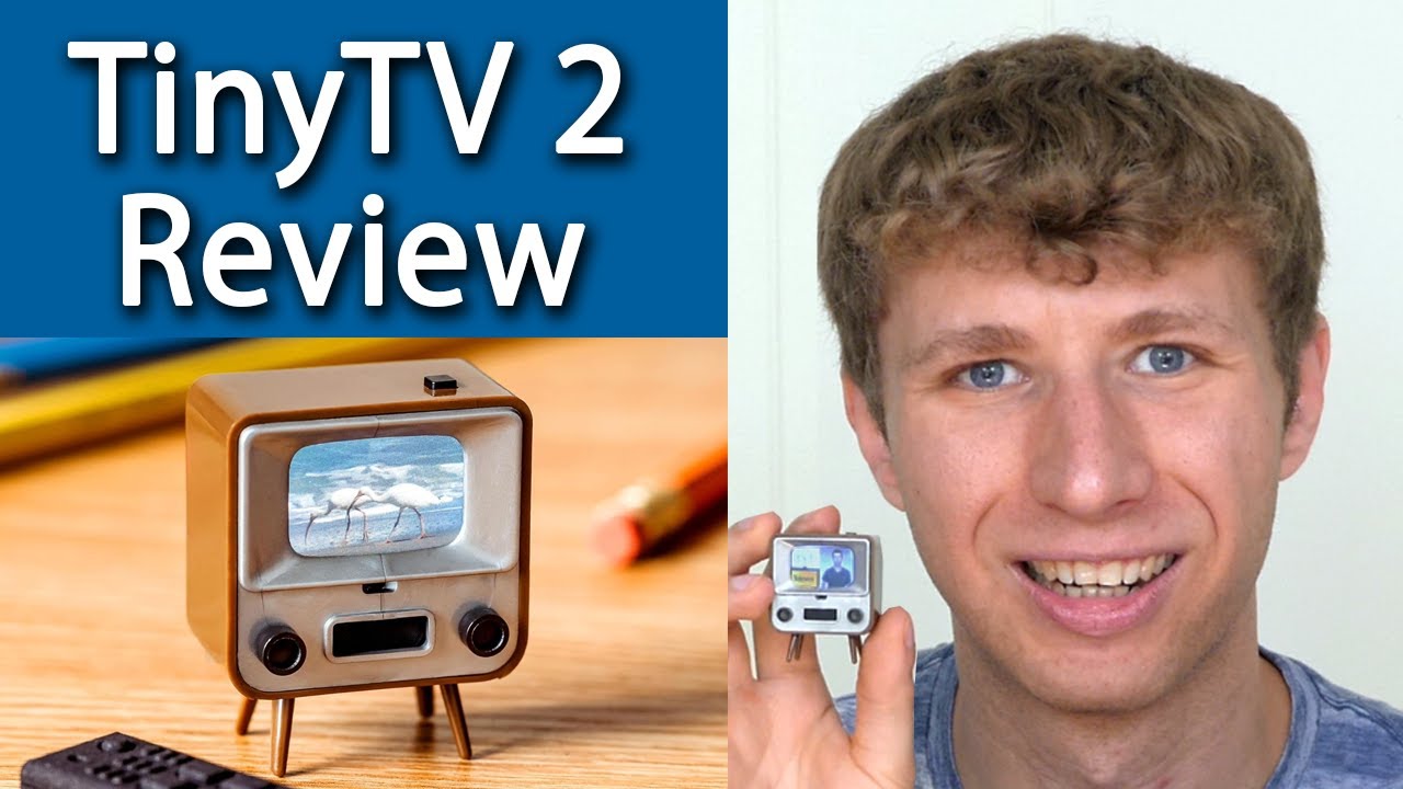 Обзор TinyTV 2 &mdash; миниатюрный 1-дюймовый ретро-телевизор с работающим пультом дистанционного управ...
