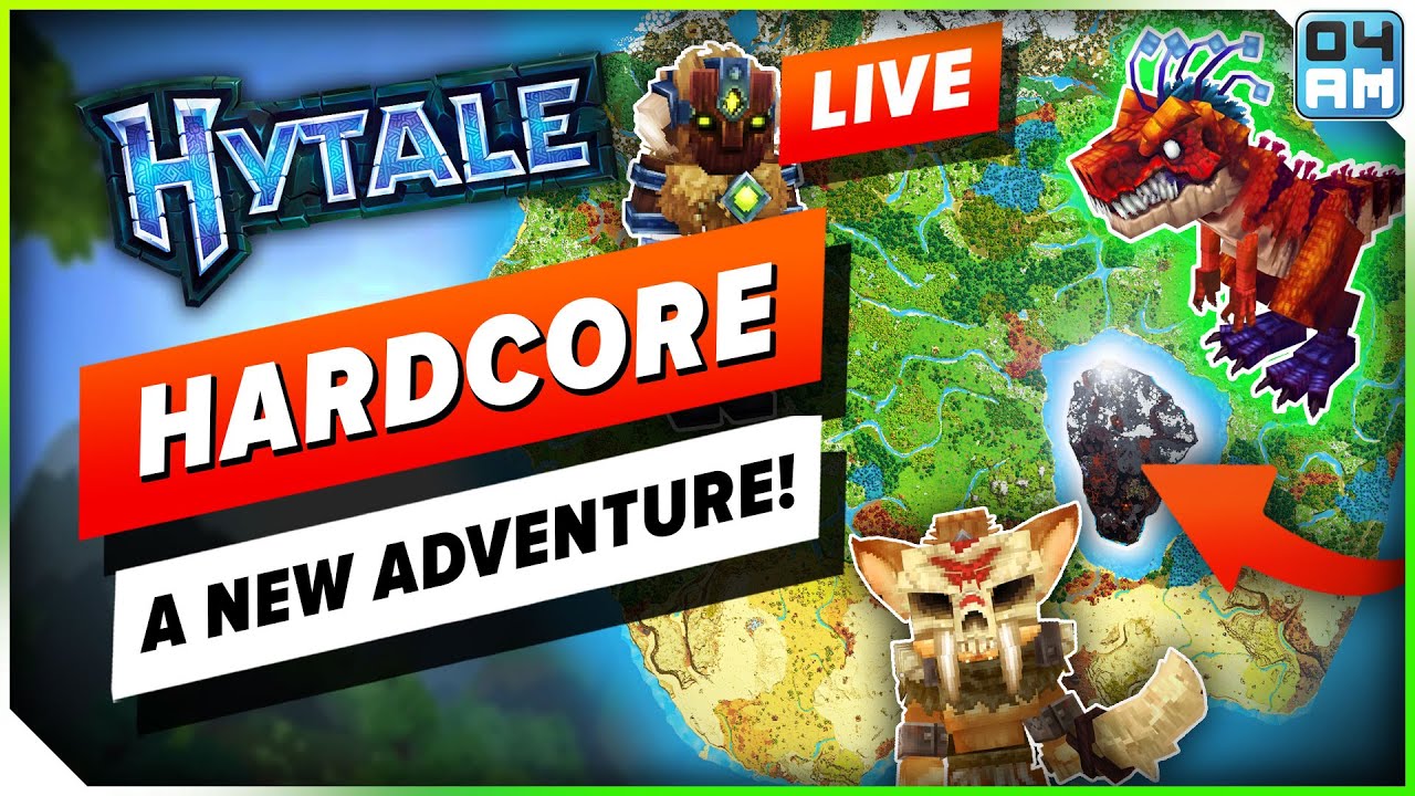 🔴HYTALE HARDCORE💀 An EPIC New Adventure! Hytale Live