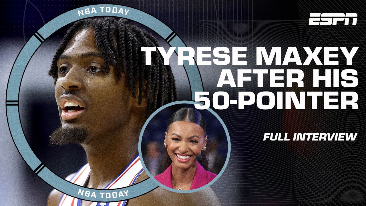 Tyrese Maxey is THE REAL DEAL after his 50-point game! [FULL INTERVIEW] | NBA Today YT Exclusive