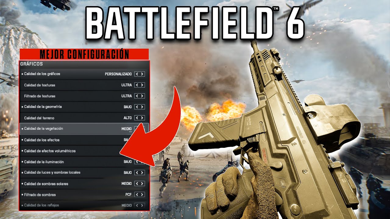 🔥LA MEJOR CONFIGURACIÓN para Battlefield 6 🔧 +100 FPS sin perder calidad” 🚀