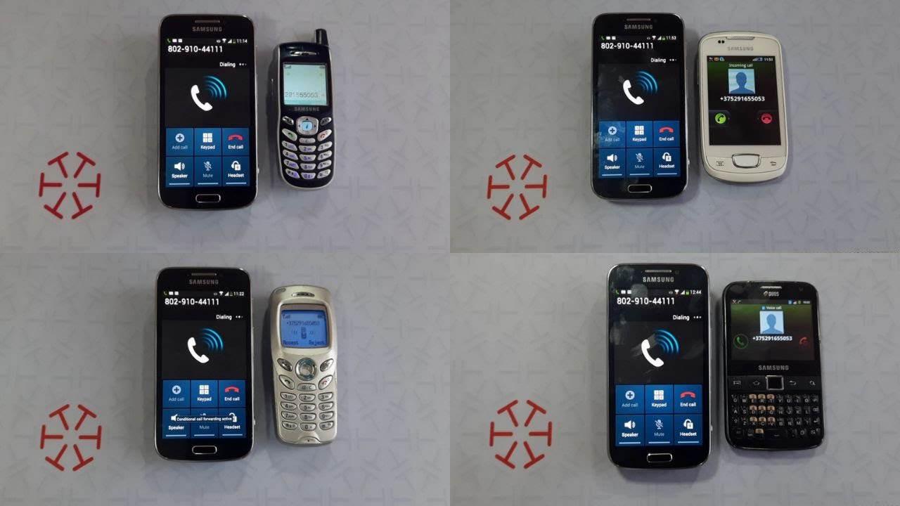 My old button Samsung phones incoming calls. Part 3