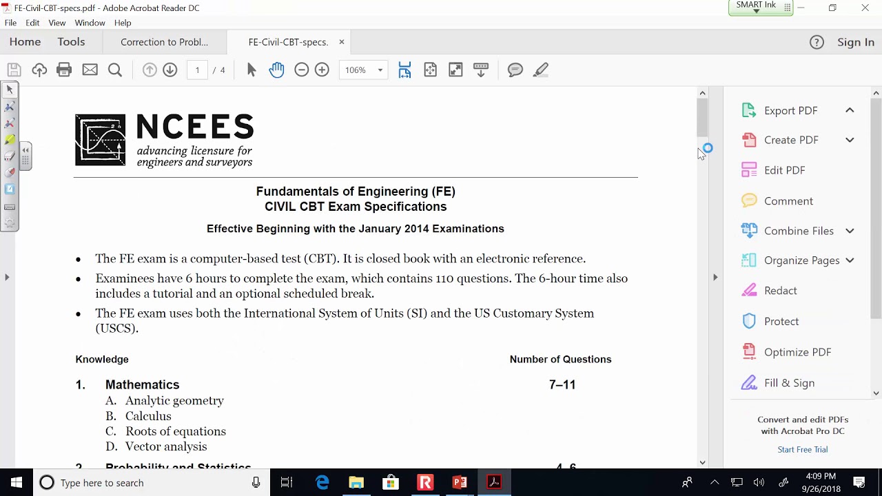 FE Exam Review: Dynamics/Ethics (2018.09.26)