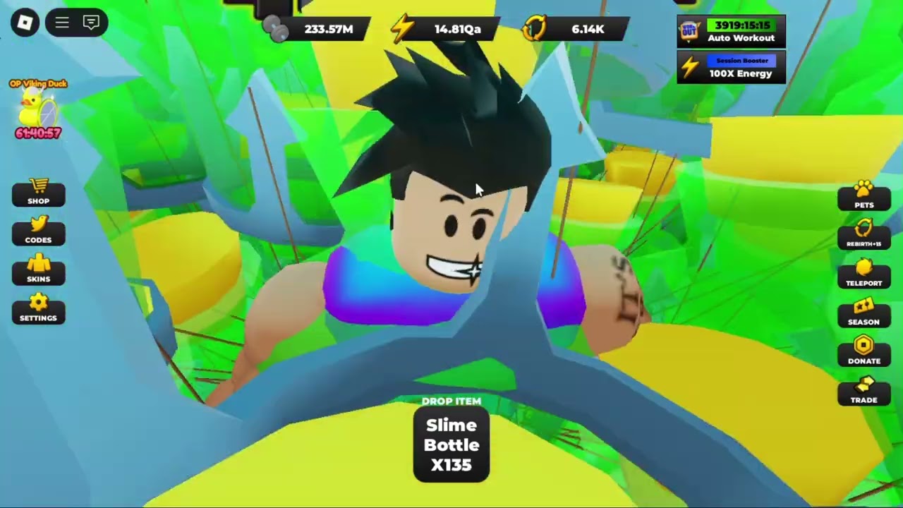 6200 REBIRTHS IN STRONGMAN SIMULATOR | 100X EVENT ENERGY