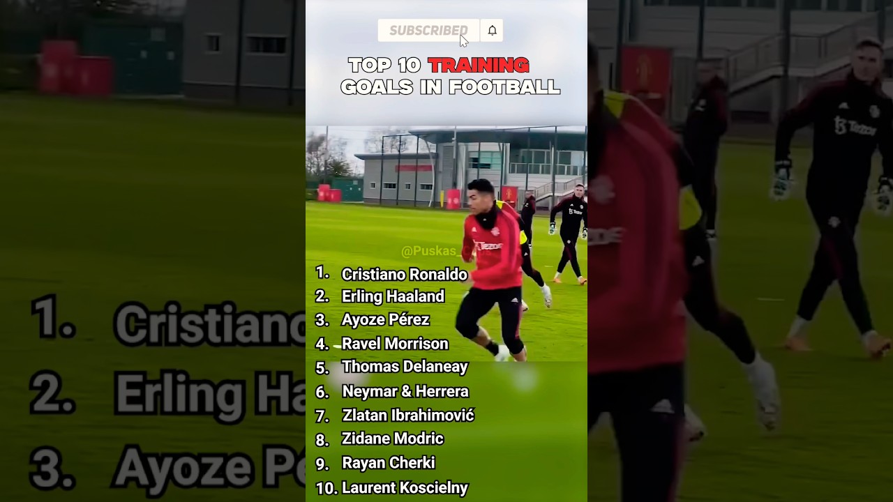 Top 10 Training Goals in Football ⚽🔥 