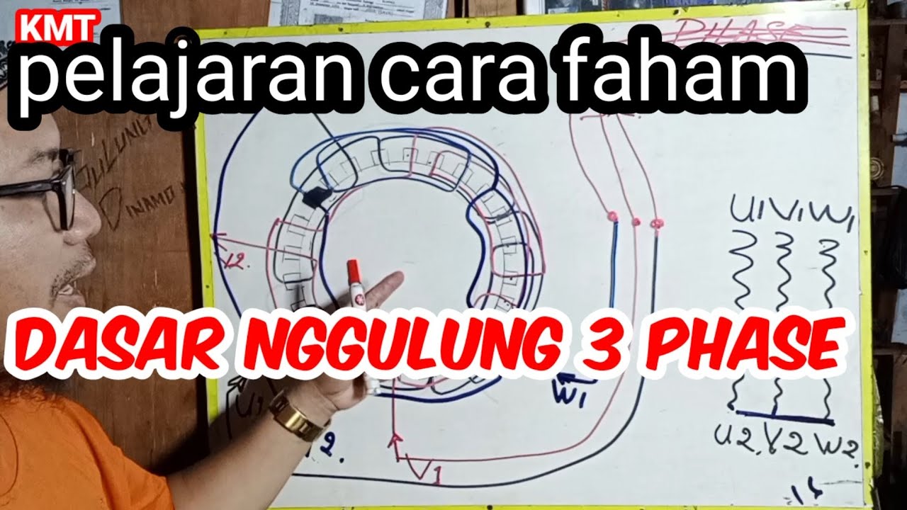 Cara nggulung 3 phase  putar lambat tenaga besar  lubang keren 24