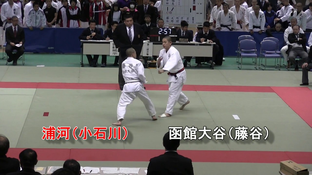 【高校柔道】第40回高校柔道選手権北海道大会　男子団体2回戦　浦河Ｘ函館大谷