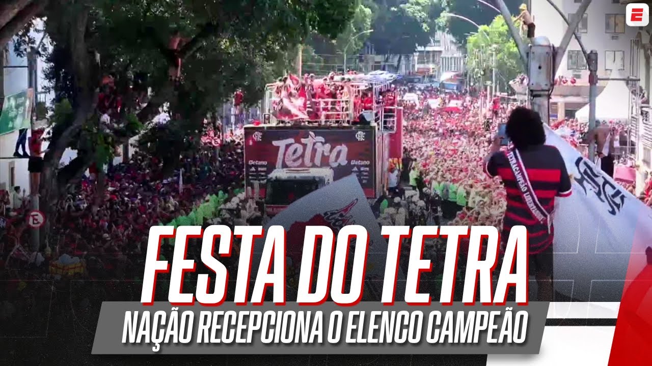 FLAMENGO NOS BRAÇOS DA NAÇÃO! OS MELHORES MOMENTOS DA FESTA DO TETRA NO RIO DE JANEIRO APÓS TÍTULO