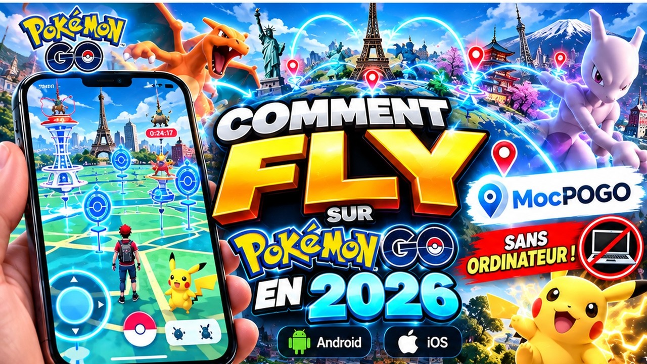 Comment FLY sur Pok&eacute;mon GO sur Android en 2026 SANS ROOT & SANS PC ? 📍 MocPOGO