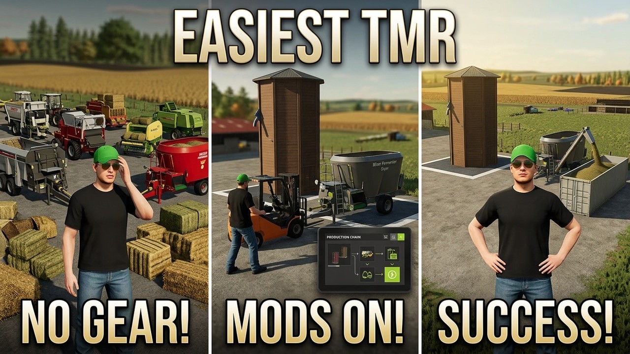 Самая быстрая настройка TMR в Farming Simulator 25 — без оборудования.