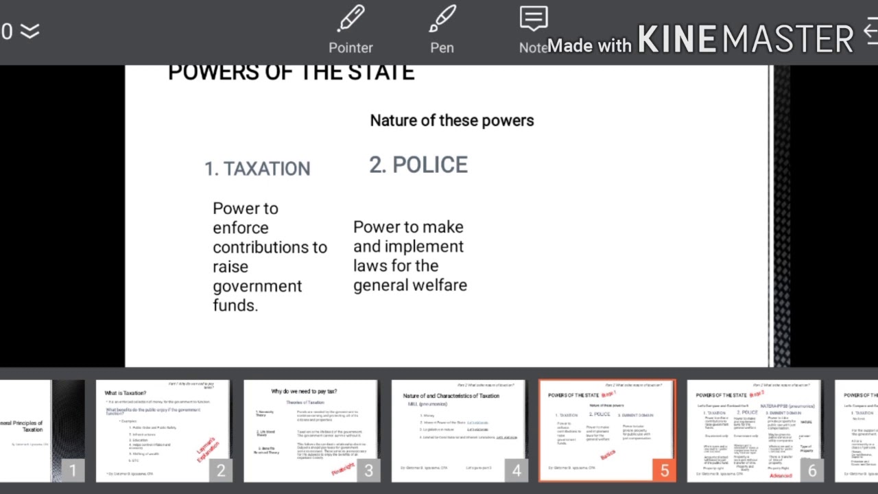 General Concepts of taxation in the Philippines