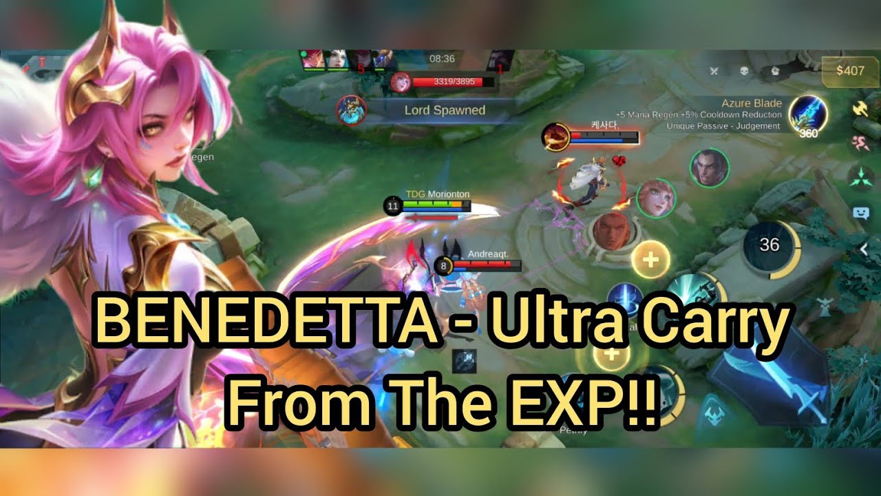 Игровой процесс Benedetta: выбор цели‼️(кого избегать и кого убивать) #mobilelegends #benedetta