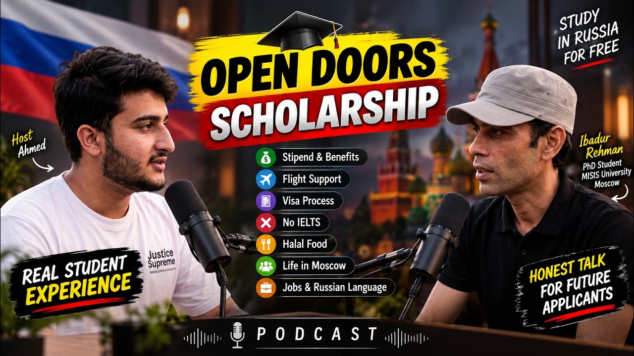 Open Doors Scholarship 2026 🇷🇺 | New Stipend, Visa, No IELTS & Real PhD Student Experience in Moscow