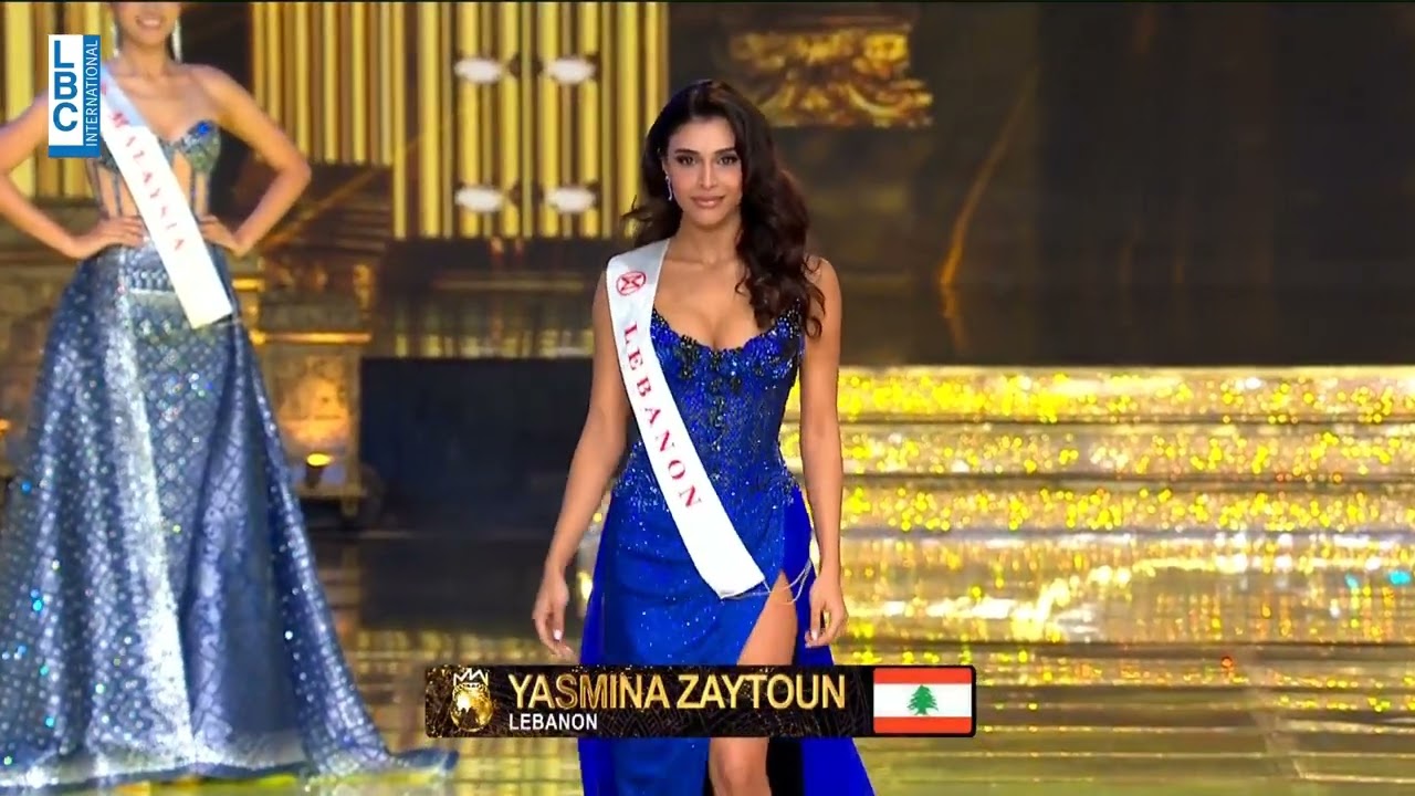 الظهور الأول لملكة جمال لبنان ياسمينا زيتون في حفل انتخاب ملكة جمال العالم 2023