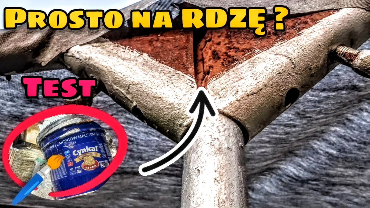 Farba bezpośrednio NA RDZĘ !? sprawdzam! #MotoQba testuje Cynkal