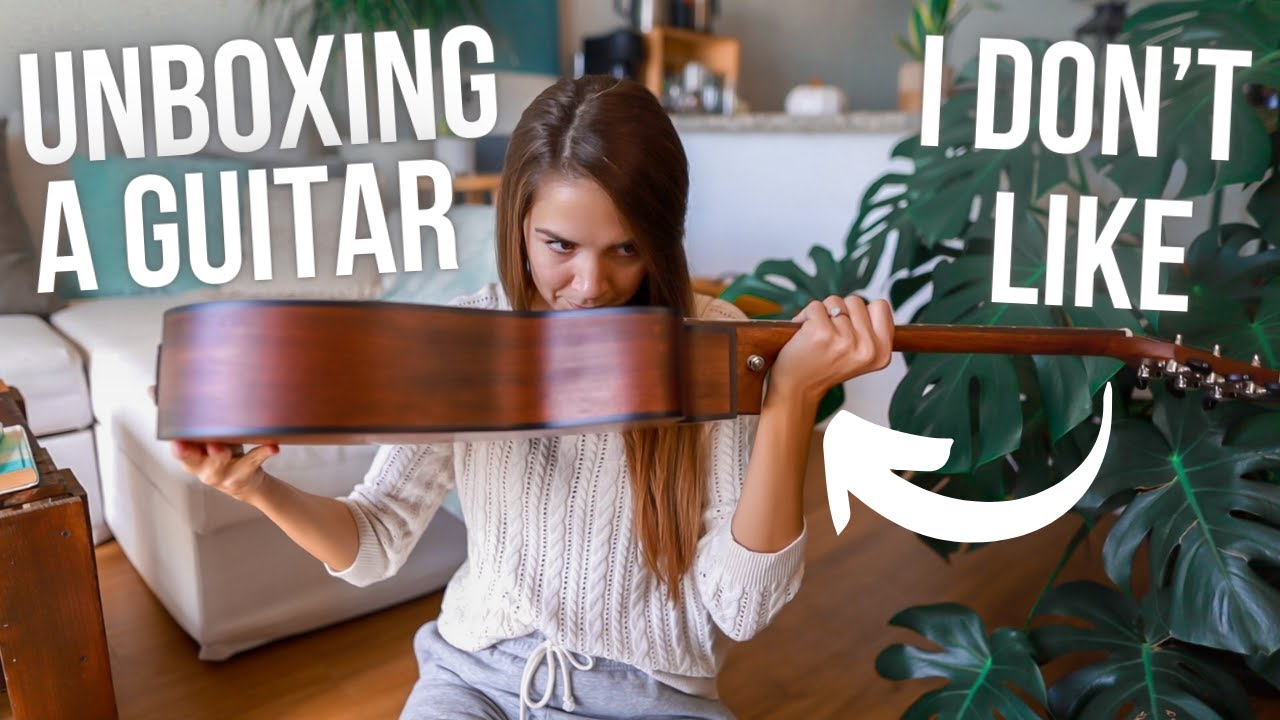 unboxing a guitar I personally didn't like, but it smells good. do you want it?