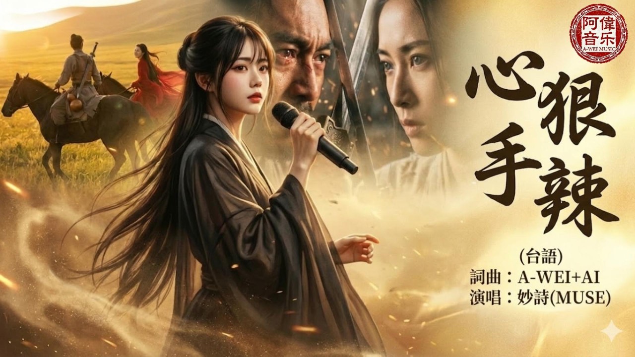 [#台語]《#心狠手辣》🥀2026最新台語虐心神曲「為何對我遮爾心狠手辣..」- 妙詩(MUSE)｜💔#Nice song |A-WEI #Music#原創#MV(260315) | #ai #閩南語