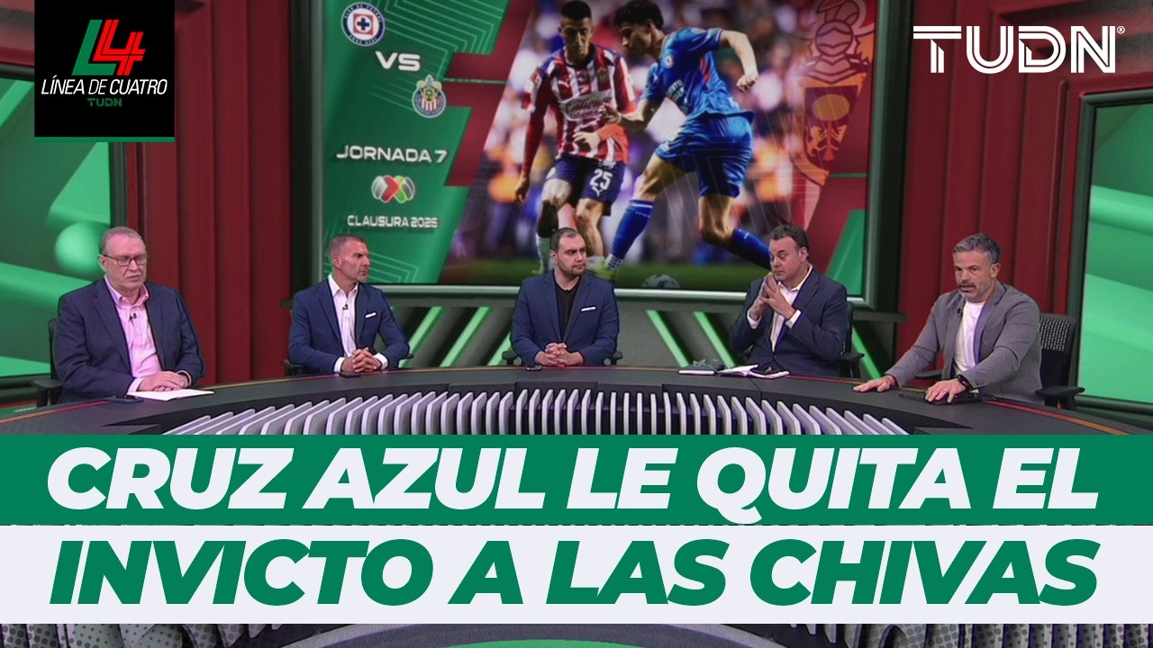 ¡CRUZ AZUL VENCE A CHIVAS! Se acaba el invicto del Rebaño Sagrado | Resumen Línea de 4