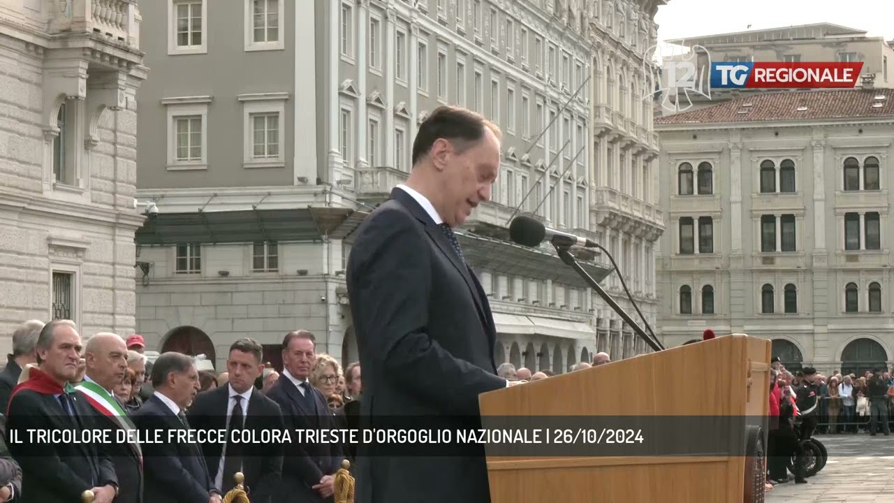 IL TRICOLORE DELLE FRECCE COLORA TRIESTE D'ORGOGLIO NAZIONALE | 26/10/2024