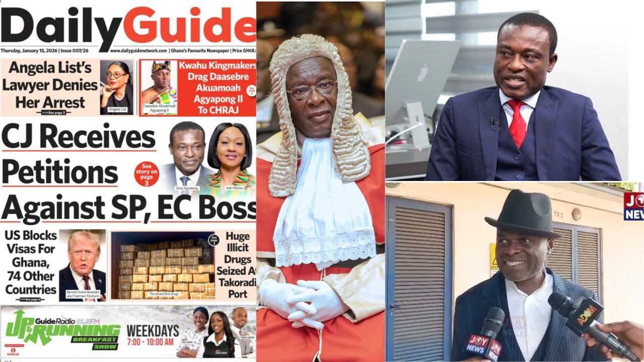 Fear & Panic Hits Jean Mensa & SP As Chief Justice Recieves Petition Against Them. Kpebu React