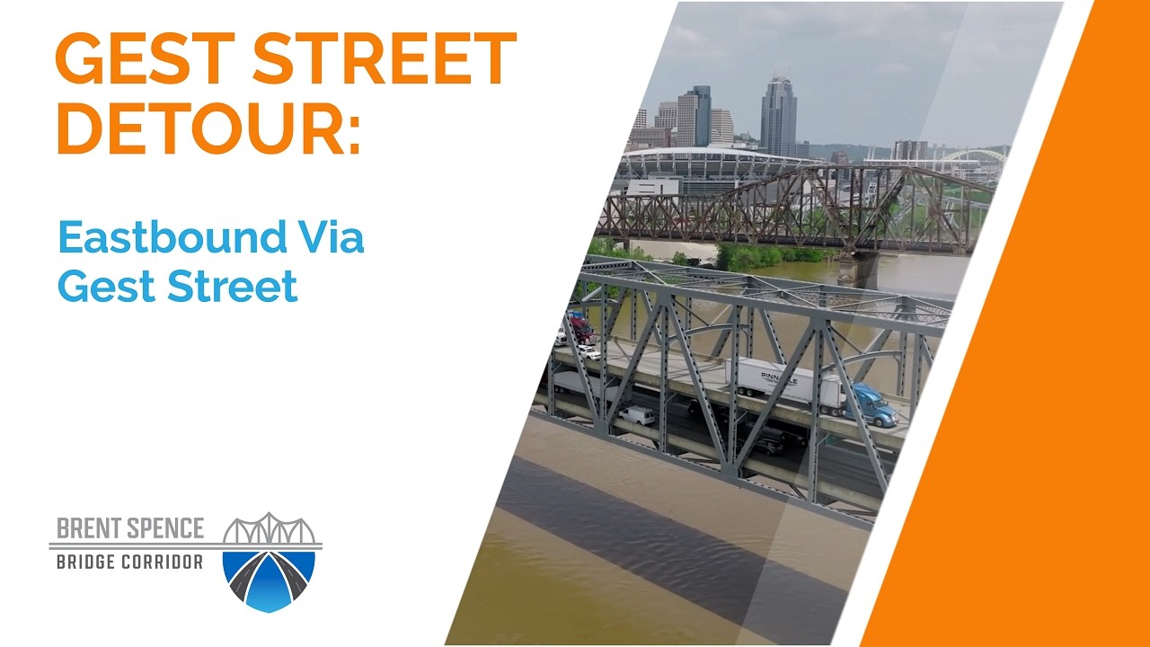 Gest Street Detour Eastbound