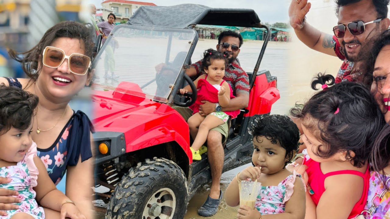 সমুদ্রে আনন্দ করতে গিয়ে হাসিটাই যখন সমস্যার কারণ😱@Mandarmani Grand Beach Resort