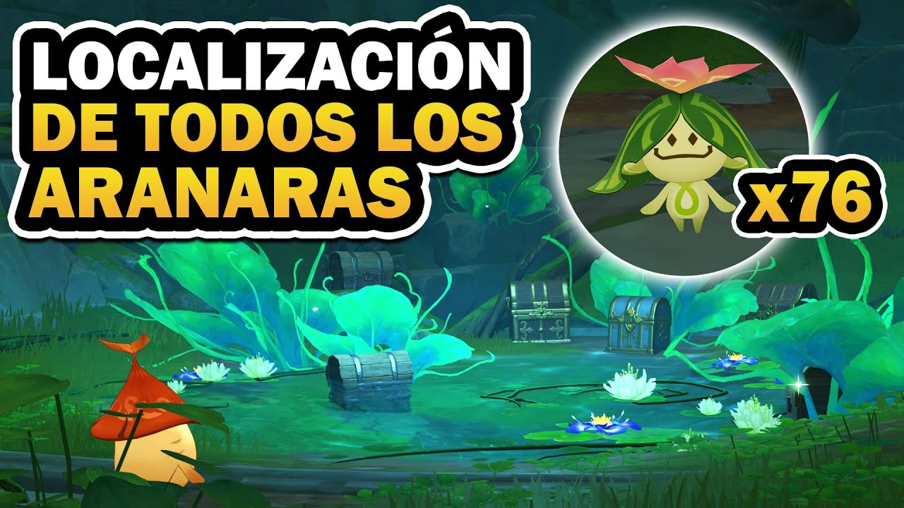 ✨LOCALIZACIÓN DE TODOS LOS 76 ARANARAS ( MISIÓN DE MUNDO Y PUZZLES ) | GENSHIN IMPACT SUMERU |