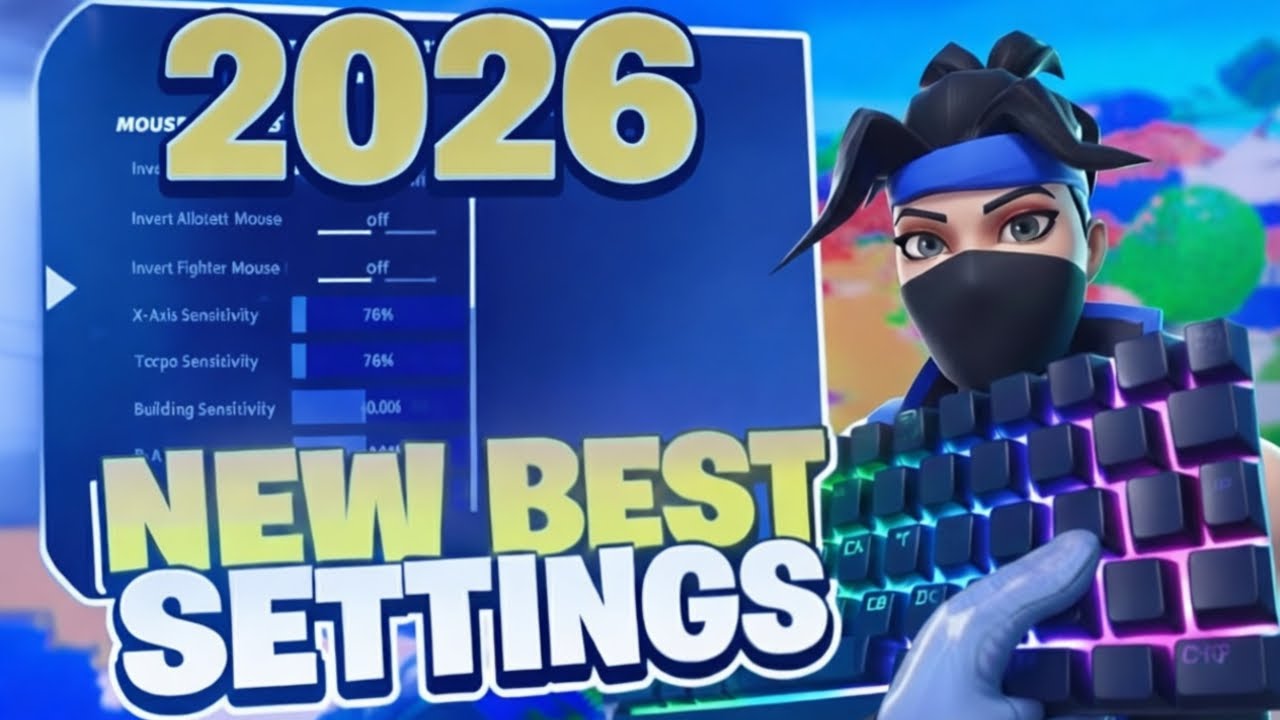 NEW BEST 2026 Chapter 7 PC Keyboard & Mouse Settings, Sensitivity + Keybinds In Fortnite!