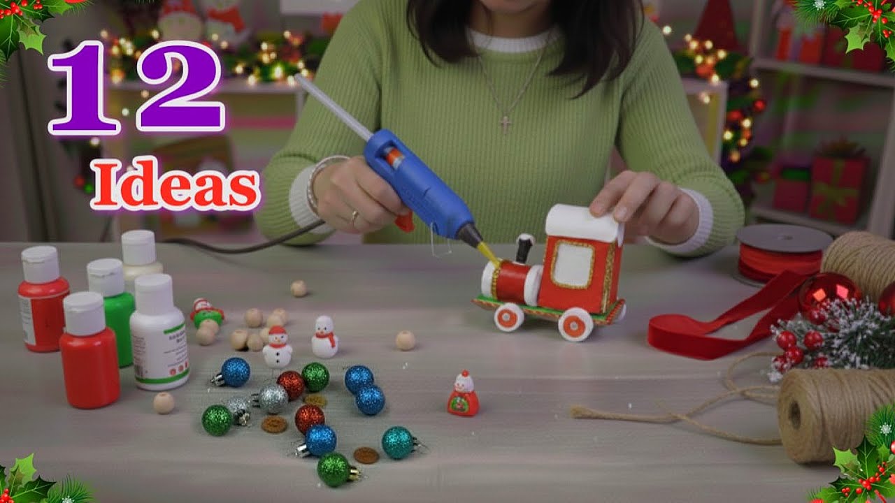 12 Easy Beautiful Christmas Decoration ideas from Simple Materials | DIY Christmas craft idea 114☃️