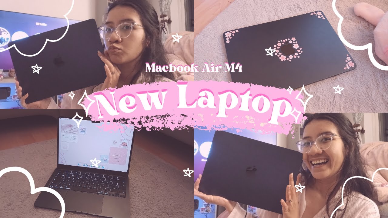 ౨ৎ my new laptop ♡ setting up my macbook air m4 ౨ৎ˚ʚ♡ɞ˚