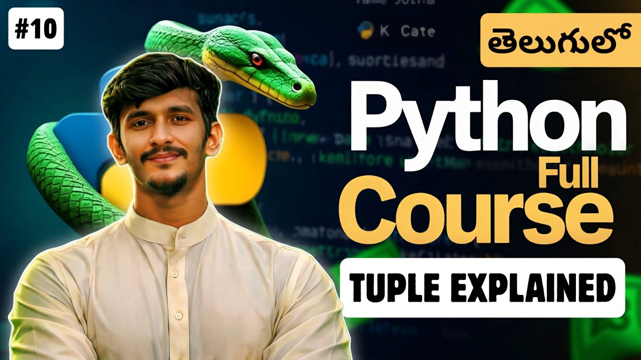Python Full Course in Telugu | Tuple in Python | Python Tuples Explained | Video 10