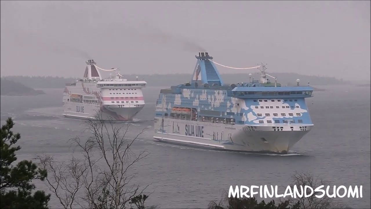 Tallink Silja & Viking Line Mariehamn Åland 20 12 2020 TimeLaps