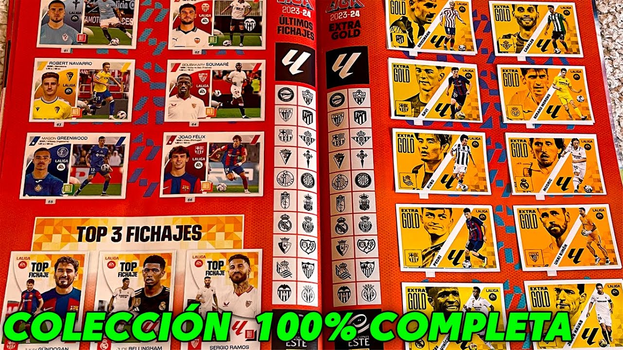 COLECCIÓN *100% COMPLETA* LIGA ESTE 2023/24 LIGA EA SPORTS