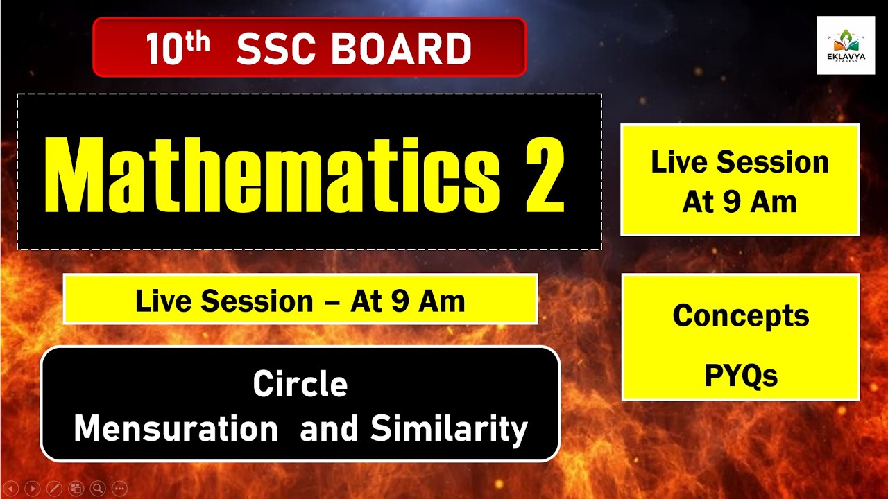 Mathematices 2 | Circle ,Mensuration and Similarity | Imp Chapters|Concepts with Practice | Goal 35+