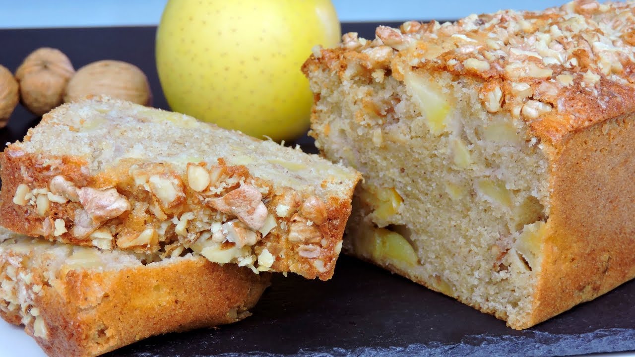 Bizcocho de manzana y nueces