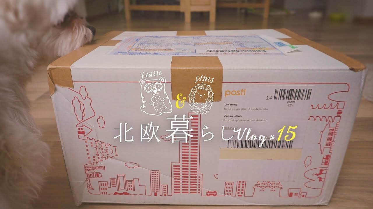 【 北欧暮らし Vlog 】 嬉しい、日本の実家から届いた荷物 ｜ 夫婦で食べ歩きを楽しむ週末 ｜ 寒い夜にはラーメン