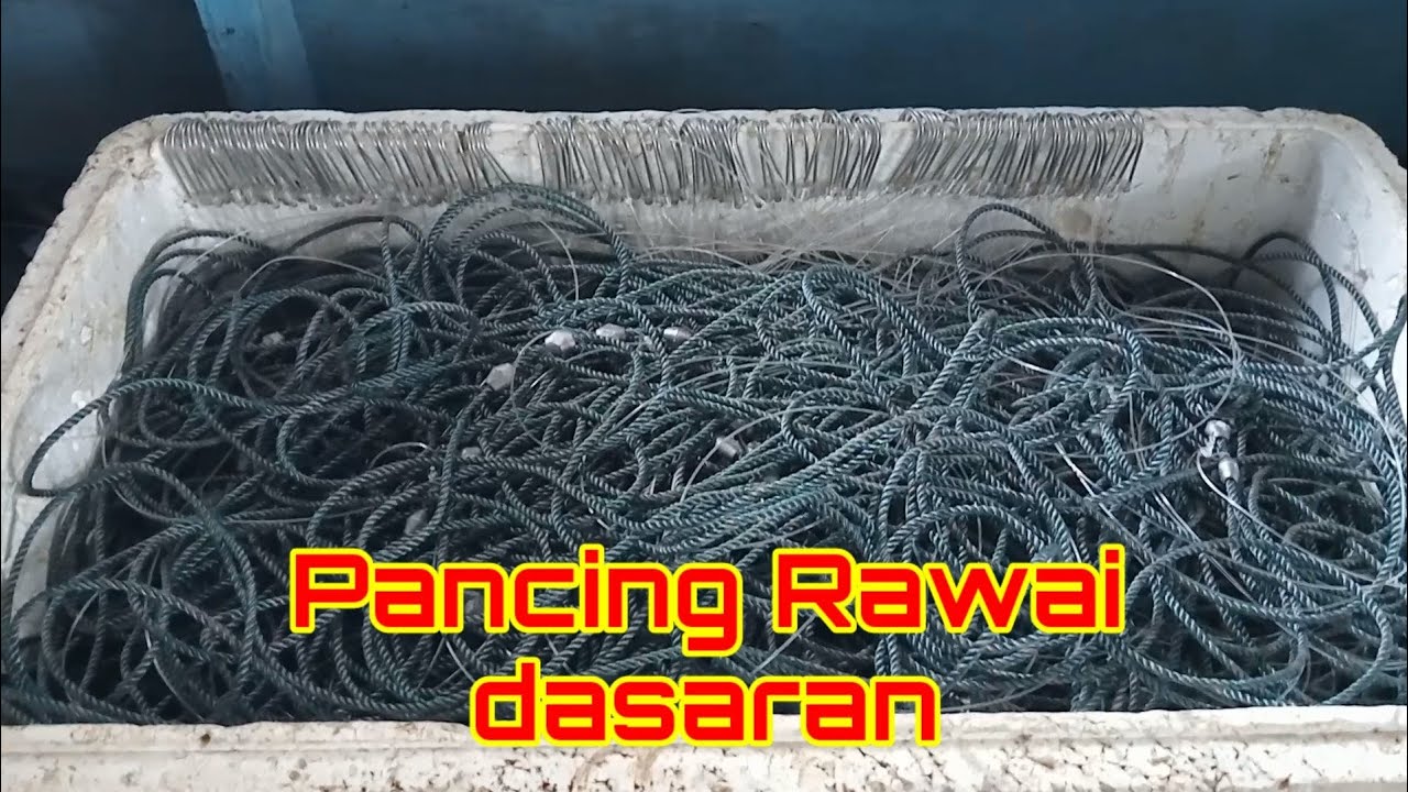 Tutorial cara praktis membuat pancing rawai dasaran